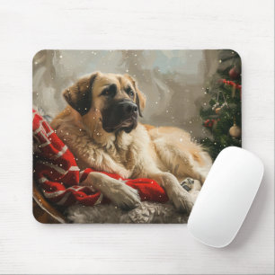 Anatolian Shepherd Dog Christmas Festive Mouse Pad