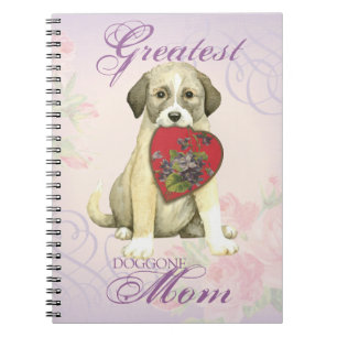 Anatolian Shepherd Dog Heart Mum Notebook