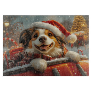 Anatolian Shepherd Dog Roller Coaster Christmas Cutting Board