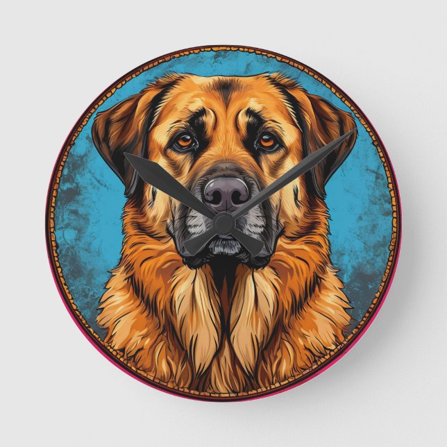 Anatolian Shepherd dog Round Clock (Front)