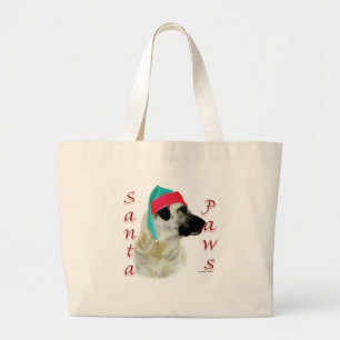 Anatolian Shepherd Dog Santa Paws Large Tote Bag