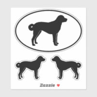 Anatolian Shepherd Dog Silhouettes Vinyl Stickers