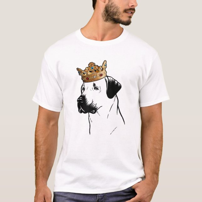 Anatolian Shepherd Dog Wearing Crown T-Shirt (Front)