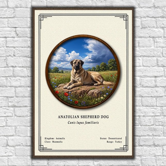 Anatolian Shepherd Dog Zoology Series Poster (Creator Uploaded)