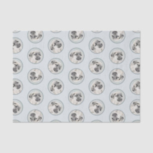 Anatolian Shepherd Fawn Painting Original Dog Art Tissue Paper