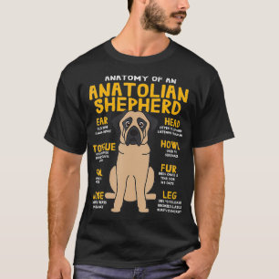 Anatolian Shepherd Funny Anatomy of Dad Pet Gift  T-Shirt