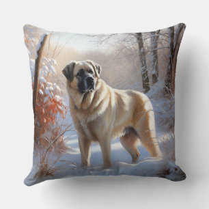 Anatolian Shepherd Let It Snow Christmas Cushion