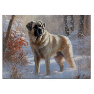 Anatolian Shepherd Let It Snow Christmas  Cutting Board