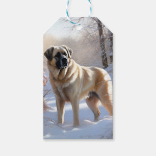 Anatolian Shepherd Let It Snow Christmas Gift Tags