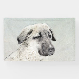 Anatolian Shepherd Painting - Original Dog Art Banner