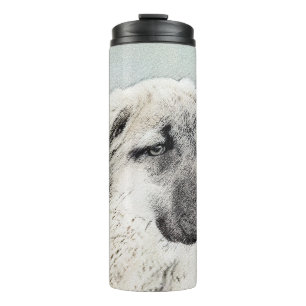 Anatolian Shepherd Painting - Original Dog Art Thermal Tumbler