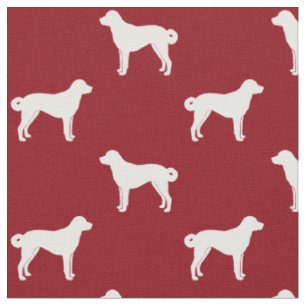 Anatolian Shepherd Silhouettes Pattern Fabric