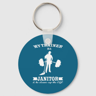 Anatoly My Trainer Is Janitor Funny Gym Prank  Key Ring