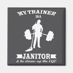 Anatoly My Trainer Is Janitor Funny Gym Prank  Magnet