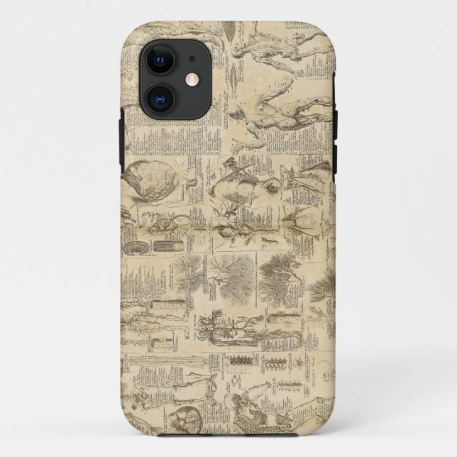 Anatomical Chart from Cyclopaedia 1728 Case-Mate iPhone Case (Back)
