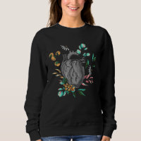 Anatomical Heart And Flowers  Men Women Cardiologi