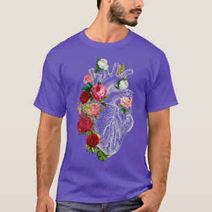 Anatomical Heart And Flowers Show Your Love Men T-Shirt