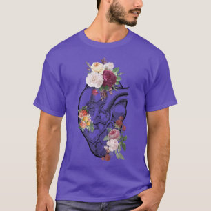 Anatomical Heart And Flowers Show Your Love Women  T-Shirt