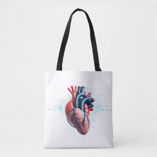 Anatomical Heart – Artistic Medical Illustration  Tote Bag