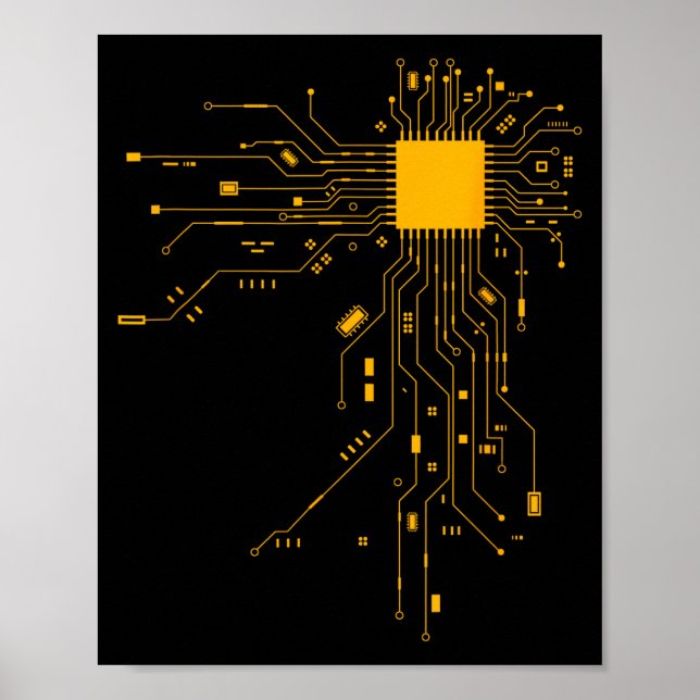 Anatomical Heart Cpu Processor Computer Science Pr Poster (Front)