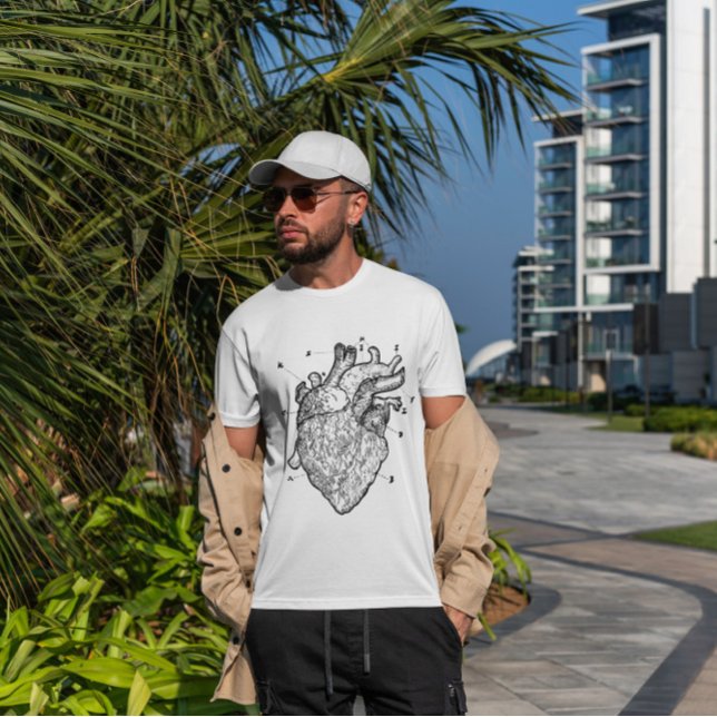 anatomical heart drawing t-shirt (Creator Uploaded)