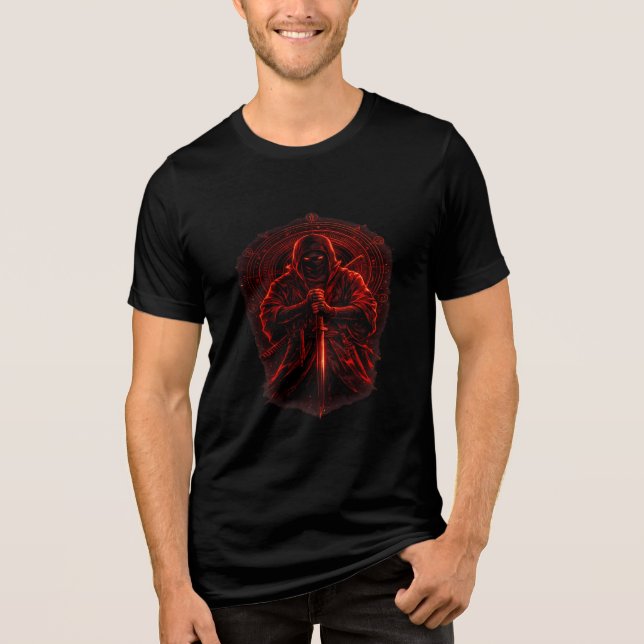 Anatomical Heart Graphic Men’s T-Shirt Tri-Blend Shirt (Front)
