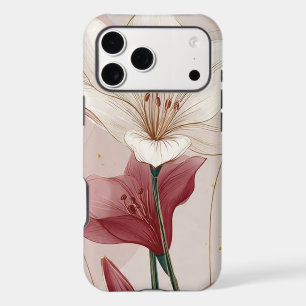 Anatomical Heart Phone Case, Botanical Floral Hear