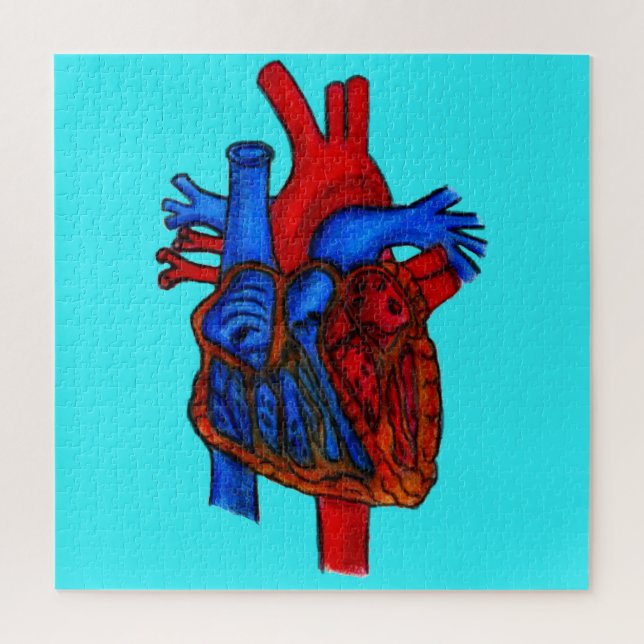 Anatomical Heart Puzzle (Vertical)