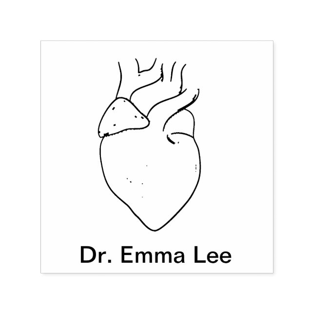 Anatomical Heart Self-inking Stamp (Design)
