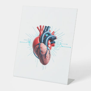 Anatomical Heart – signe de table Pedestal Sign