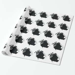 anatomical heart stethoscope wrapping paper