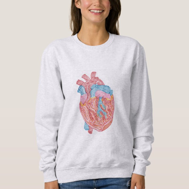 Anatomical Heart Sweatshirt (Front)