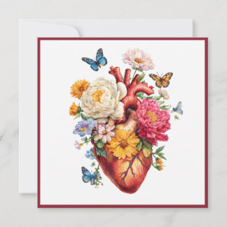 Anatomical Heart Valentine Holiday Card
