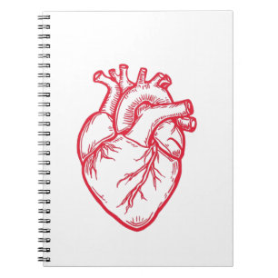 Anatomical Heart Valentine Shirt Notebook