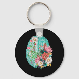 Anatomical Human Brain Mental Health Awareness Key Ring