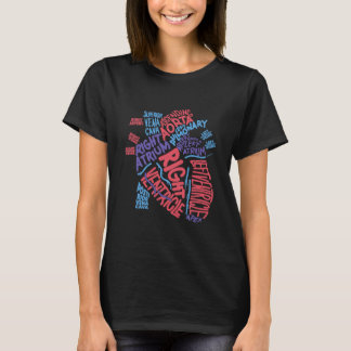 Anatomical Human Heart Cardiology T-Shirt