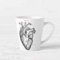 Anatomical Human Heart Vintage Art Cafe Latte Mug
