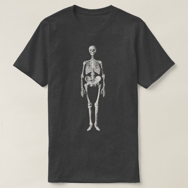 Anatomical Human Skeleton  T-Shirt (Design Front)