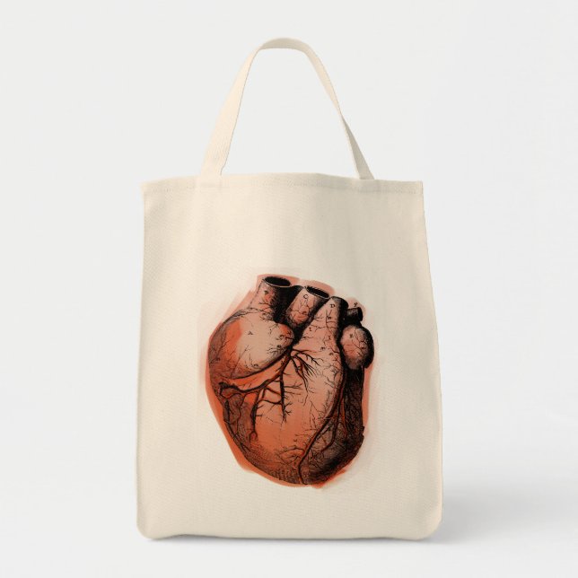 Anatomically Correct Heart Tote Bag (Front)