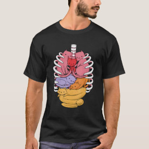 Anatomicat Human Anatomy X-ray Cat T-Shirt
