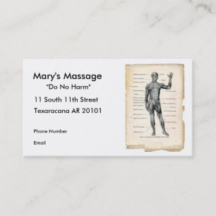 Anatomy Anterior Appointment Card