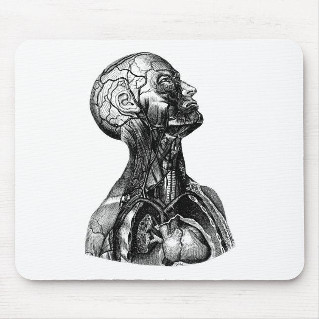 Anatomy Bust Mouse Pad (Front)
