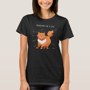 Anatomy Cat Animals Education Scientific T-Shirt