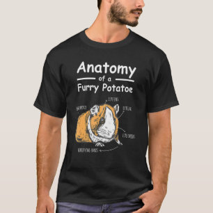 Anatomy Furry Potato Hamster Guinea Pig T-Shirt