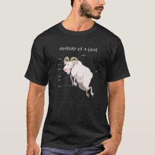 Anatomy Goat Animals Education Scientific T-Shirt