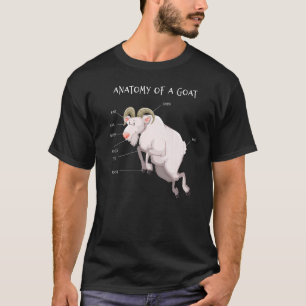 Anatomy Goat Animals Education Scientific T-Shirt