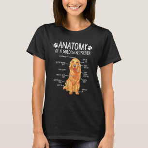 Anatomy Golden Retriever Dog T-Shirt