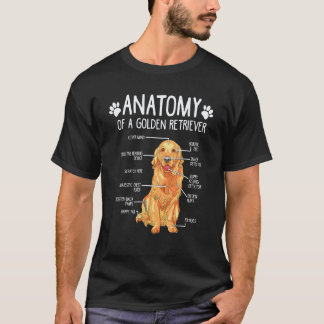 Anatomy Golden Retriever Dog T-Shirt