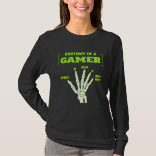 Anatomy Hand Gaming  For Boys  Mens Gamer T-Shirt