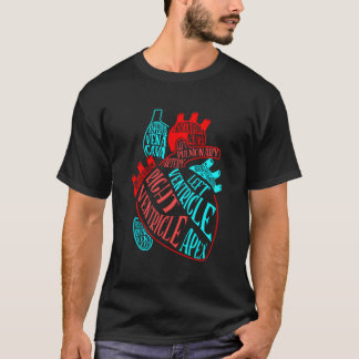 Anatomy Heart Aorta Veins Doctor Nurse Cardiologis T-Shirt